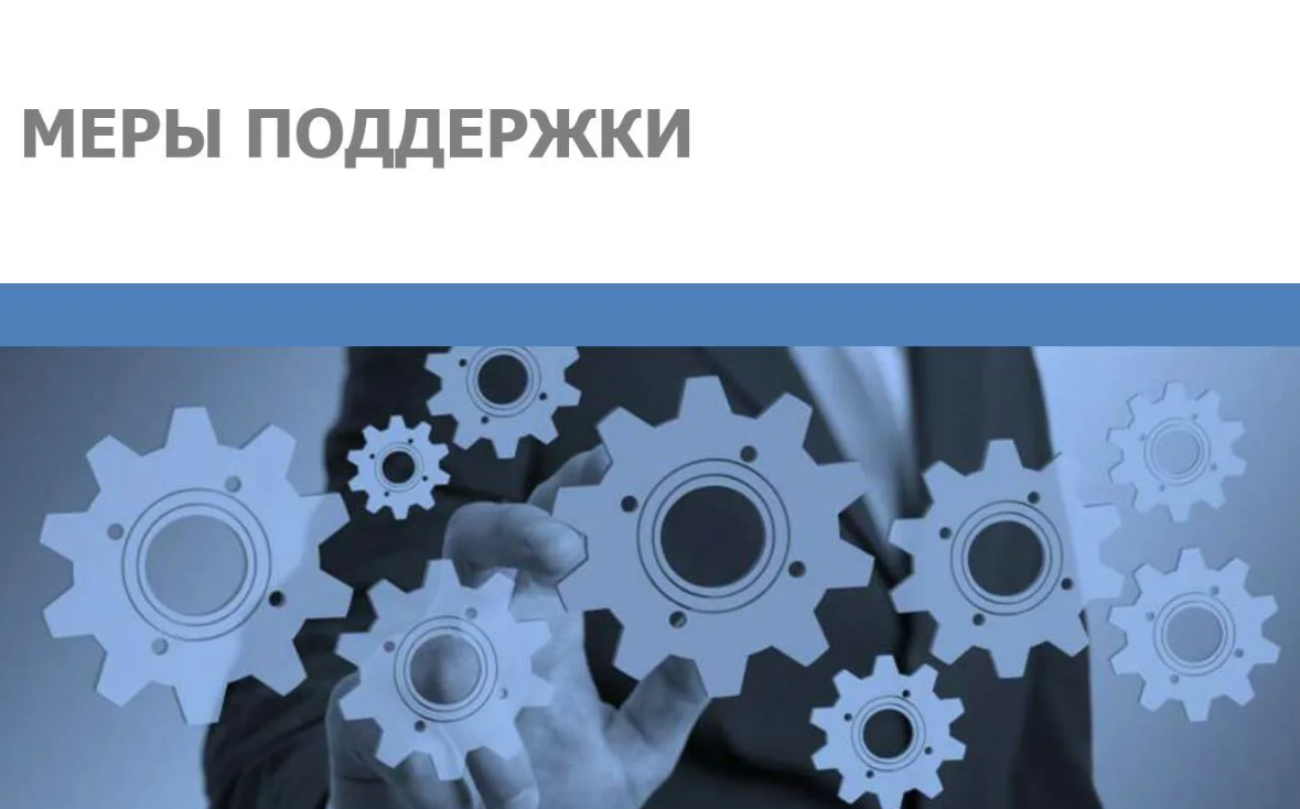 Меры поддержки.